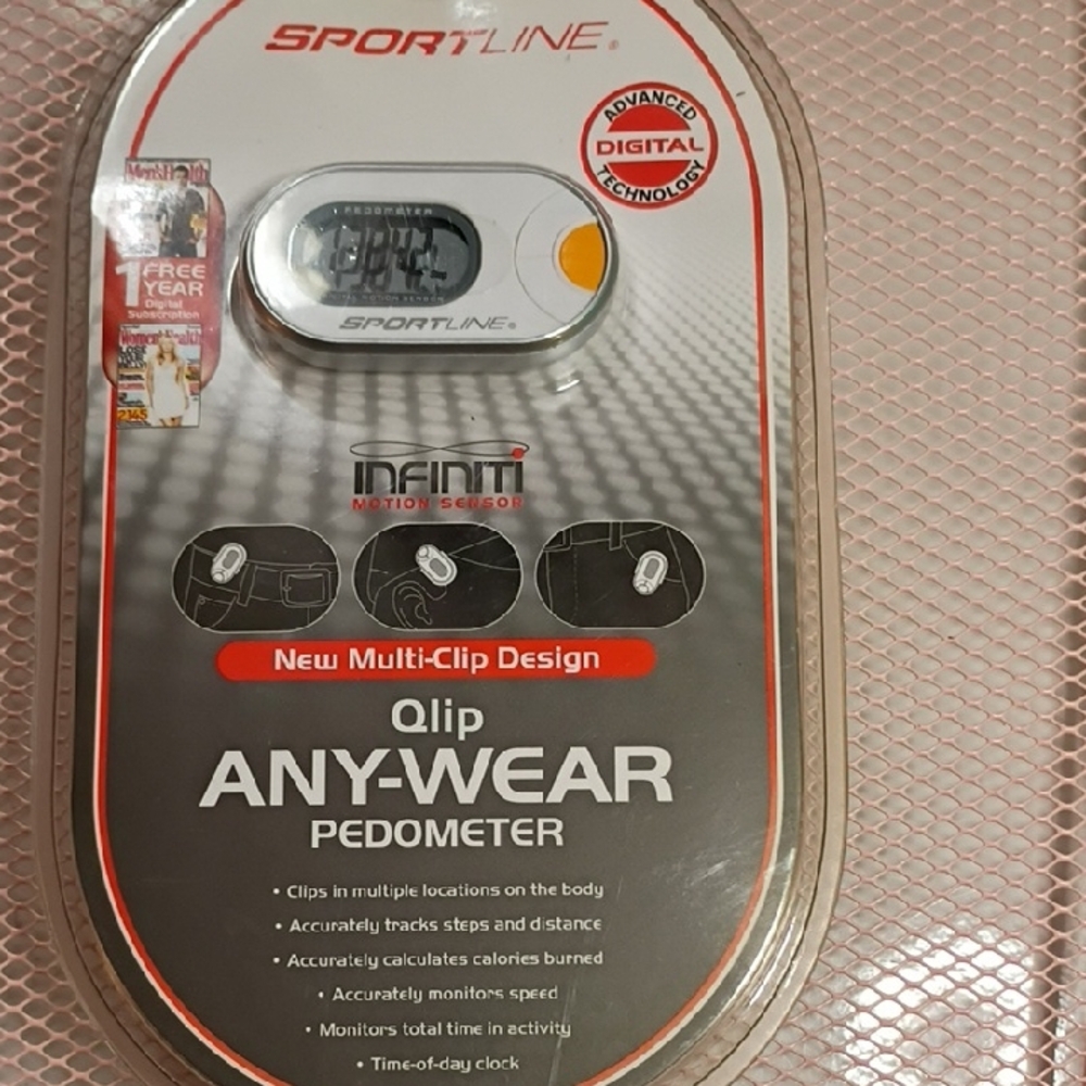 Sportline Qlip Any-Wear Pedometer